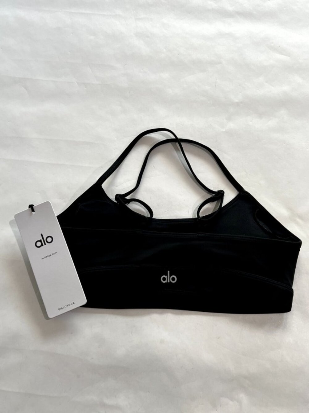 ALO Yoga Airlift Intrigue Bra in Black - Picture 2 of 2